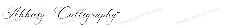 Abbasy Calligraphy字体转换 Abbasy Calligraphy字体转换